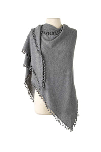 CAPTIVA CASHMERE POM POM WRAP